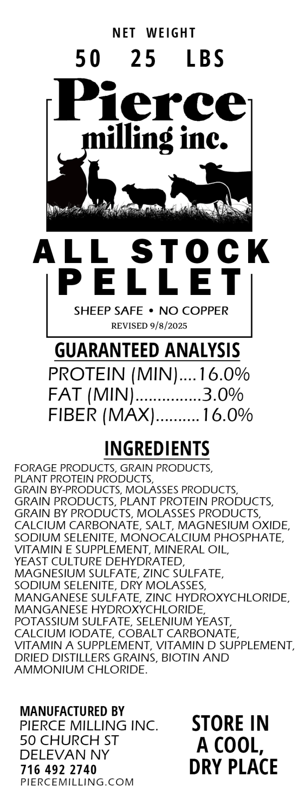All Stock Pellet 16%, 50 lb bag - Image 2