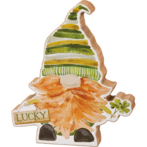 wooden st patricks day gnome