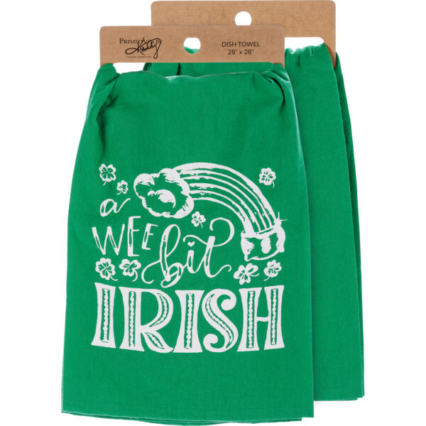 wee bit irish green kitchen towel